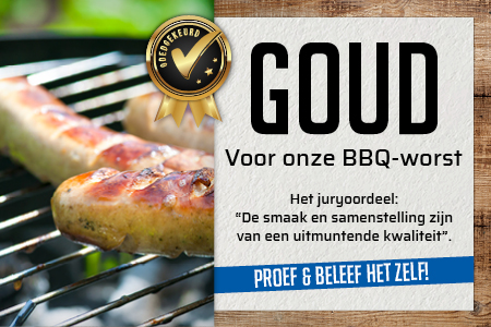 Barbecueworst met goud bekroond